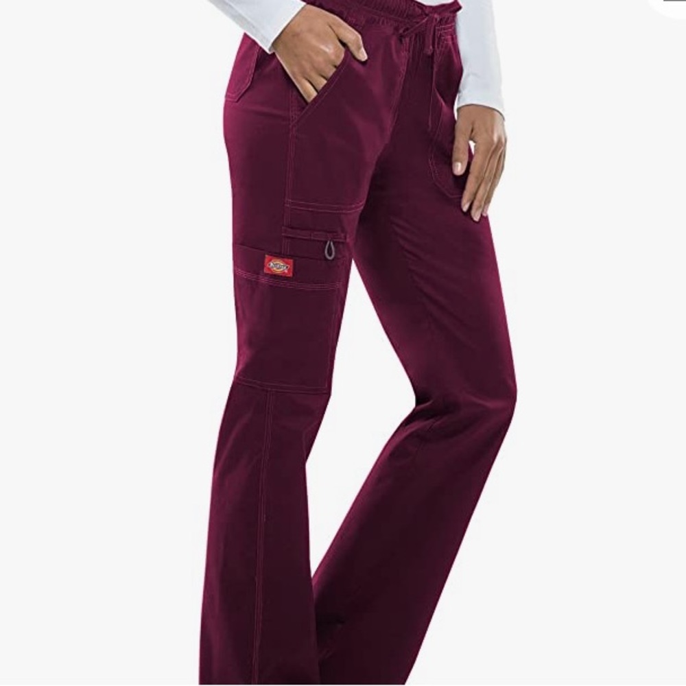 Dickies scrub pant. Women’s. Size: S petite. Color: Wine.